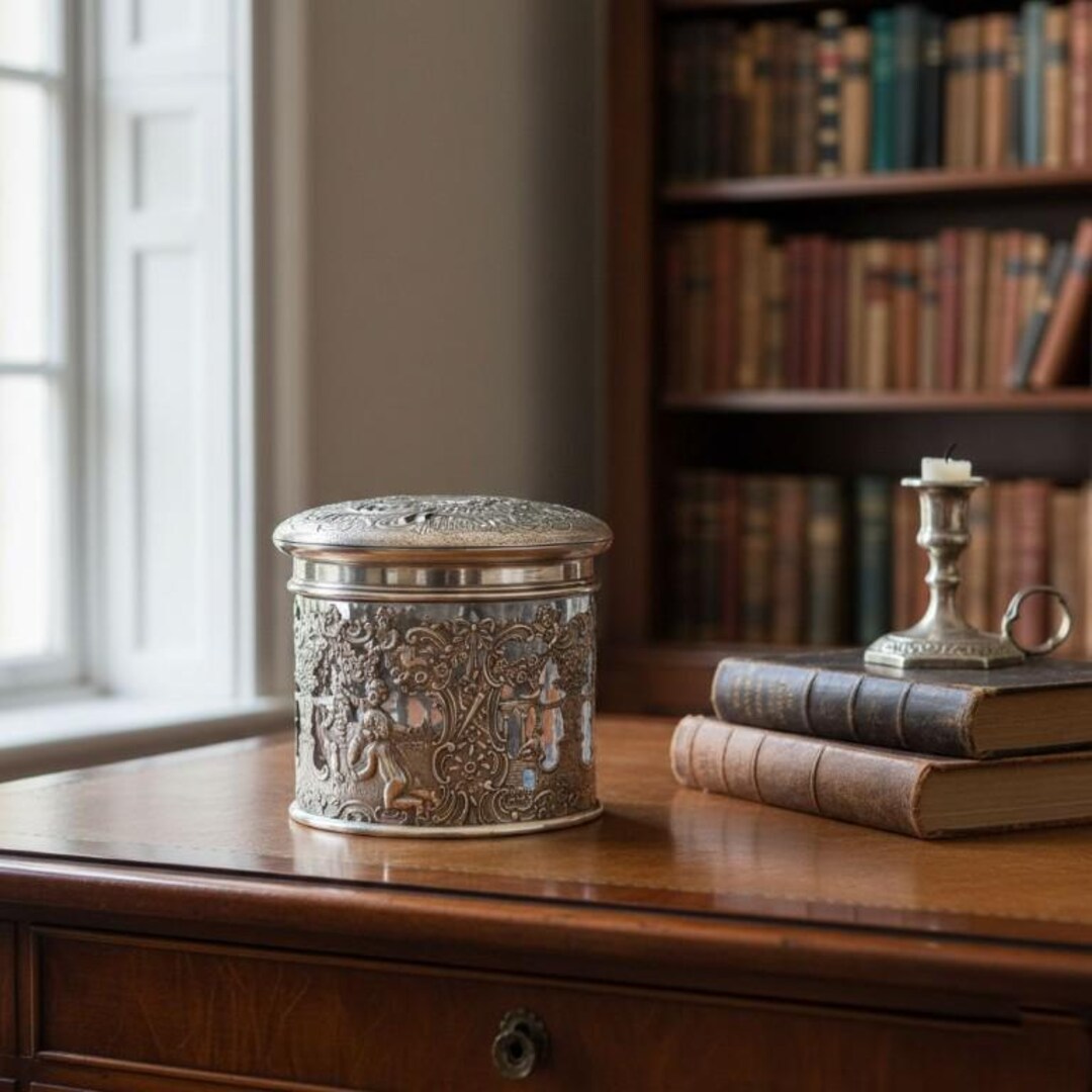 1890s Hanau .800 Silver Putti Jar – Neo-rococo Dresser Box - Etsy