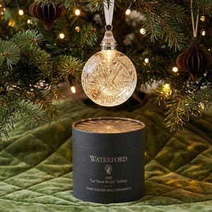 Waterford Crystal Times Square Ball Ornament: 2009 "Let There Be Joy" Edition