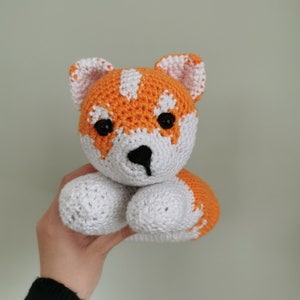 Japanse Akita Inu amigurumi pluche Akita knuffel Japanse Akita hond moeder hond moeder cadeau hond moeder cadeau Japanse akita cadeau voor hem handgemaakt