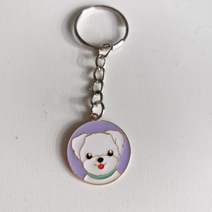 Westie Dog Keyring - Handmade West Highland White Terrier Charm, Personalized Dog Lover Gift, Westie Keychain Accessory, Custom Pet Owner Ke