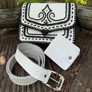 Conjunto de bolsa de couro tipo mochila, bolsa transversal, bolsa de couro feminina, bolsa de ombro, carteira fofa, carteira minimalista, carteira feminina, cinto de couro
