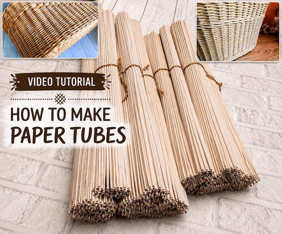Make a paper vine for weaving baskets. Digital Instruction in format(mp4). Paper sticks Paper branches. Instant download.Simple Instructions