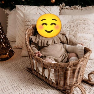 Woven Sleigh Basket Photo Prop – Newborn Christmas Photo Shoot Decor – Handmade Baby Sled Prop – Rustic Winter Photography Prop