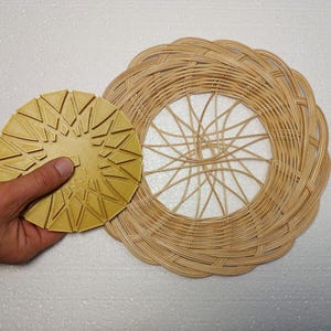 Plastic Mold d5.5in for Basket Weaving, Rattan Design Technique, Guide to Rattan Patterns
