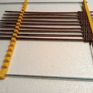 Machine for weaving rattan, paper, jute. Machine for weaving baskets. Rattan craft mold. Rectangular wicker bottom. diy weave kit