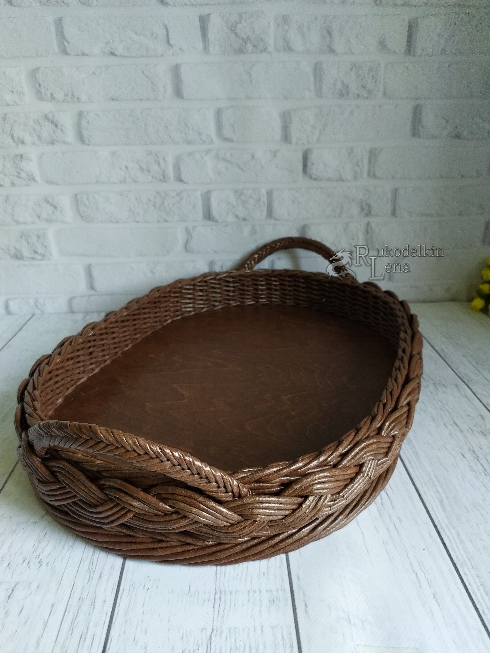 Large Oval Wicker Tray, Long Wicker Basket Tray, Large Rustic Tray