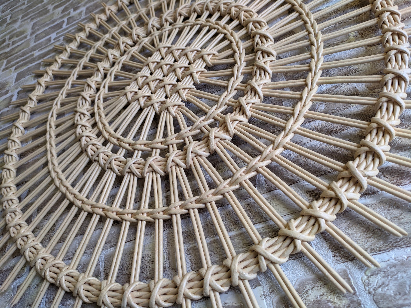 Set of 2 Wall Hanging Baskets Wall Decor Boho Wall Baskets Etsy