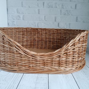 Custom pet bed, bed personalization, dog and cat basket, wicker dog bed, dog bed, small dog basket, pet be, natural material pet basket