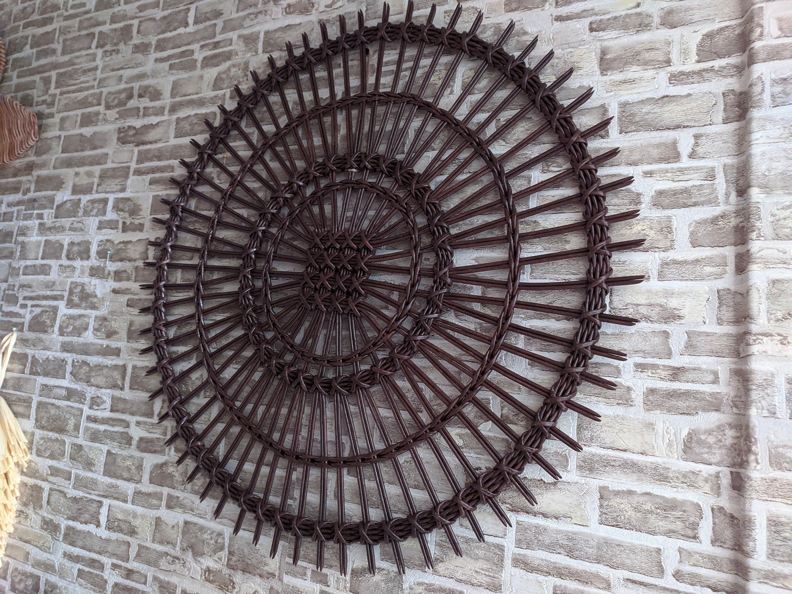 Set of 2 Wall Hanging Baskets Wall Decor Boho Wall Baskets Etsy