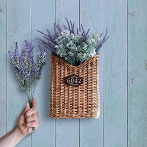 Woven Hanging Wall Basket for Plants and Decor, Boho Nursery Storage, Eco-Friendly Wicker Wall Decor, Handmade Door Basket, Plant Hanger
