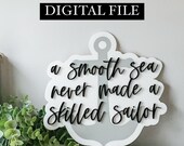 DIGITAL FILE, Laser Cut File, Glowforge Cut File, Glowforge SVG, Laser Ready File, Motivational Quote, 3D Laser File, Glowforge Laser File
