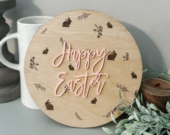 Happy Easter Laser SVG, Easter Laser SVG, Easter Bunny SVG, Laser Ready File, Spring Laser File, Easter Laser File, Spring Easter Svg File