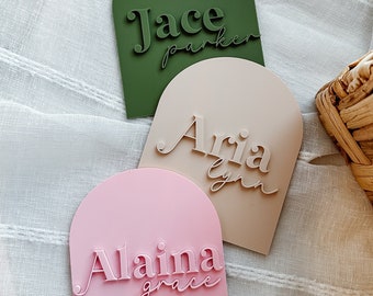Baby Name Sign, 3D Name Sign, Newborn Baby Sign, Hospital Photo Prop, Baby Photo Prop, Baby Announcement Sign, Newborn Name Sign