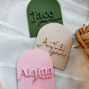 Baby Name Sign, 3D Name Sign, Newborn Baby Sign, Hospital Photo Prop, Baby Photo Prop, Baby Announcement Sign, Newborn Name Sign