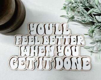 3D Quote Sign SVG, Motivation SVG, Inspirational Quote Svg, Laser Ready File, Glowforge Ready File, 3D Sign Svg File, Quote Sign Svg