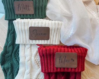 Personalisierter Weihnachtsstrumpf, Personalisierter Weihnachtsstrumpf, Strickstrumpf, 2024 Weihnachtsstrumpf, Strickstrumpf