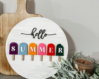 Hello Summer SVG, Hello Summer Sign SVG, Summer SVG, Summer Sign Svg, Glowforge Svg, Glowforge Summer Svg, Summer Svg File, Laser Ready File