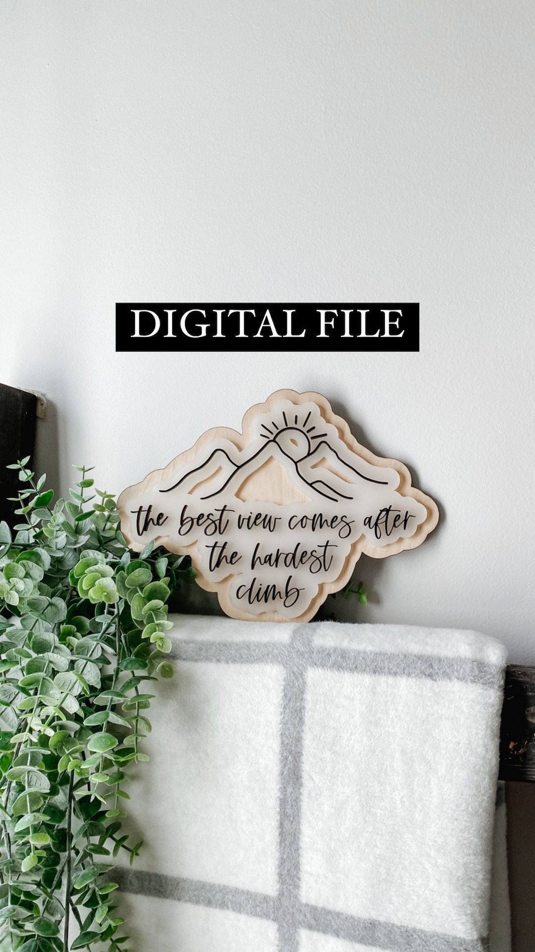 DIGITAL FILE, 3D Quote File, Laser Cut File, Motivational Quote Svg ...
