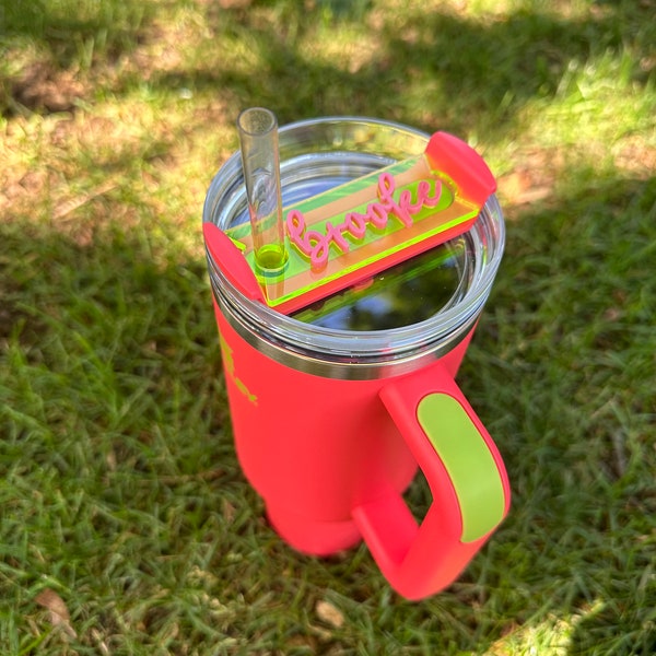 Hibiscus Stanley Topper, placa de nombre de Hibiscus Stanley, topper de nombre de Stanley, Hibiscus Stanley, placa de nombre de Stanley, topper de nombre de Stanley