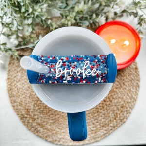 Patriotic Stanley Topper, USA Stanley Topper, Summer Stanley Topper, Stars Stanley Topper, Stanley Name Plate, Stanley Name Topper