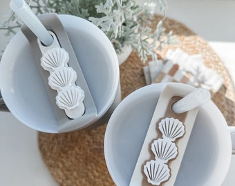 Seashell Stanley Topper, Seashell Tumbler Topper, Beach Stanley Topper, Beach Tumbler Topper, Seashell Drinkware