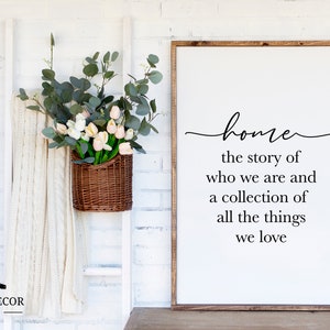 Home Quote SVG, Farmhouse Sign SVG, Home Sweet Home SVG, Family Svg, Our Story Svg, Modern Sign Svg, Wood Sign Svg, Cricut Svg File