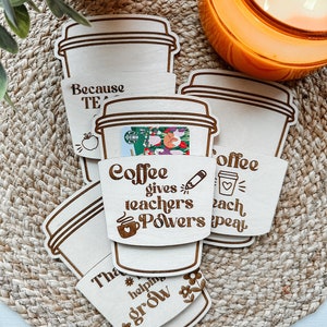 Kaffee Geschenkkartenhalter, Lehrer Anerkennungswoche, Geschenk für Lehrer, Geschenkkartenhalter, Lehrer Geschenkkartenhalter, Kaffee Geschenkkarte
