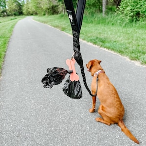 Dog Poop Bag Holder, Poop Bag Holder, Dog Walking Accessory, Dog Walking, Dog Leash Accessory, Poop Bags, Hands Free Poop Carrier