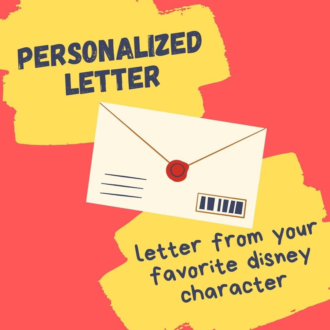 Letter From a Disney Character - Etsy