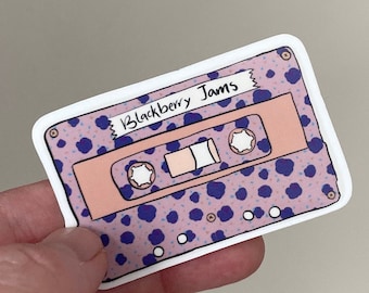 Blackberry Jams Sticker | Cassette Tape Sticker | Laptop sticker | Water bottle Sticker | Vinyl Decal