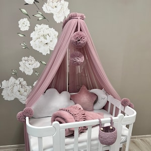 Baby Baldachin,Custom Baldachin, Nook Baldachin, Nursery Canopy, Play canopy for girl