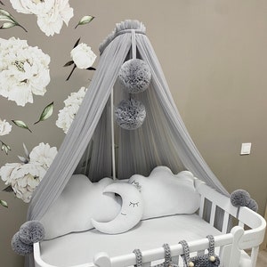 Baldaquín para bebé, Baldaquín personalizado, Baldaquín para rincón, Dosel para guardería, Dosel de juego para niña, Baldaquín para cama