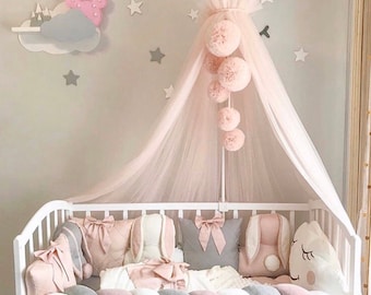 baby girl crib canopy