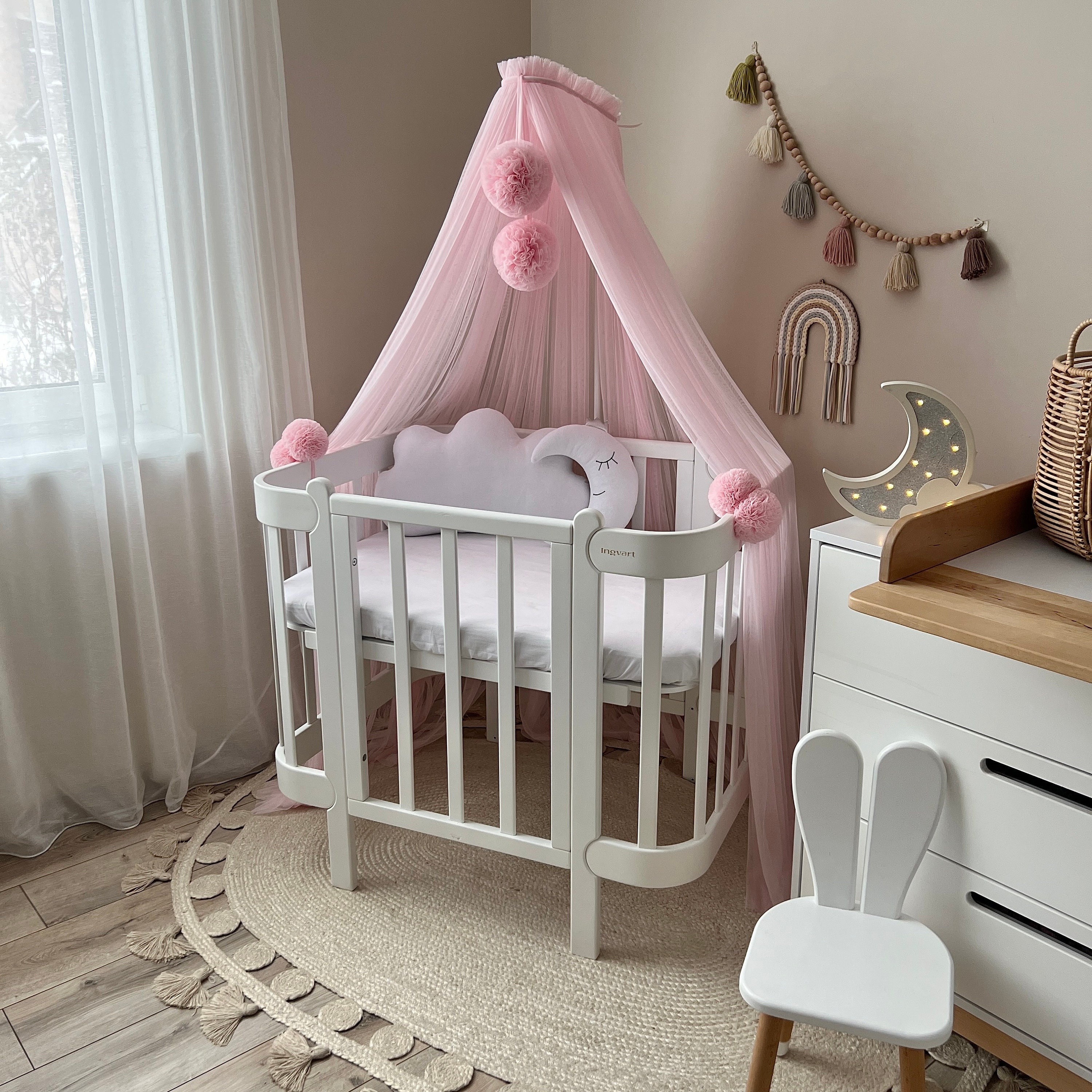 Pink Crib Canopy UK