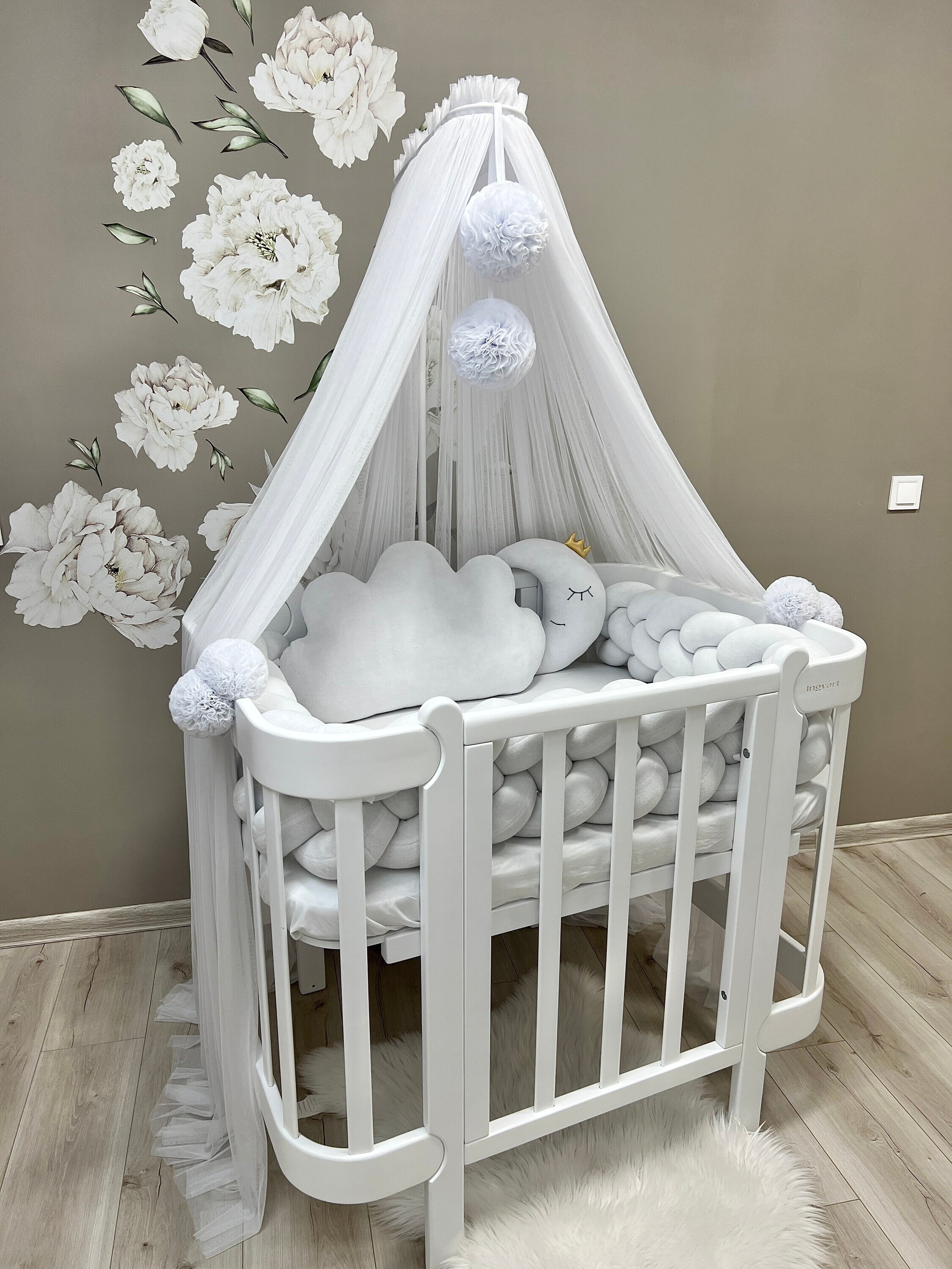 4 Braids Baby Bed Crib Bumper – Cozy Nursery