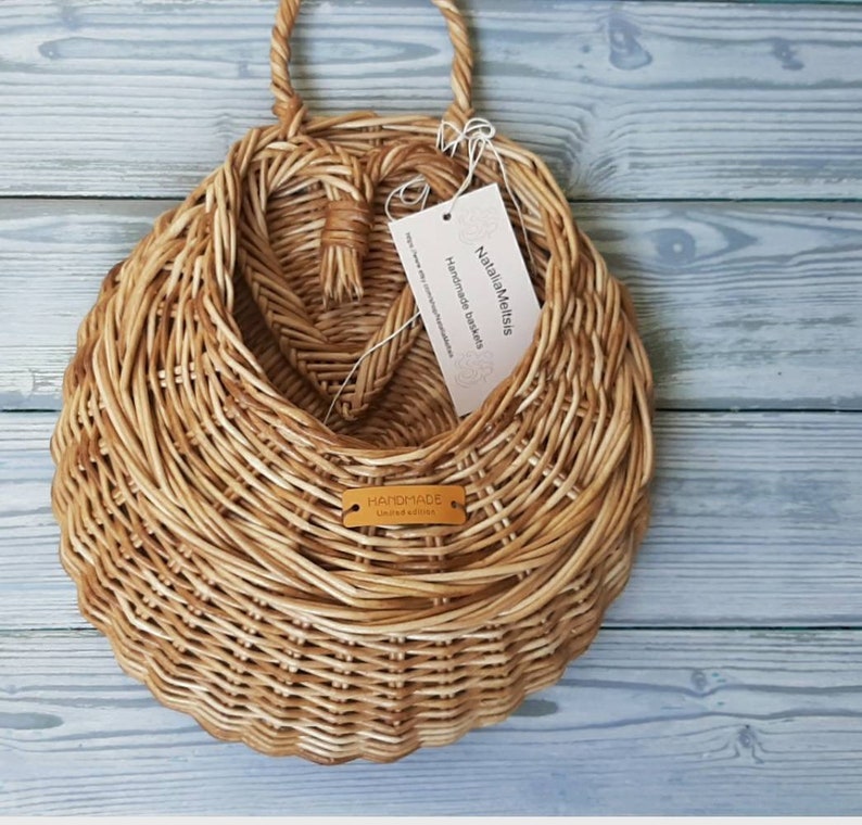 Hanging Wicker Wall Basket /Entrance Door Basket /Autumn Etsy