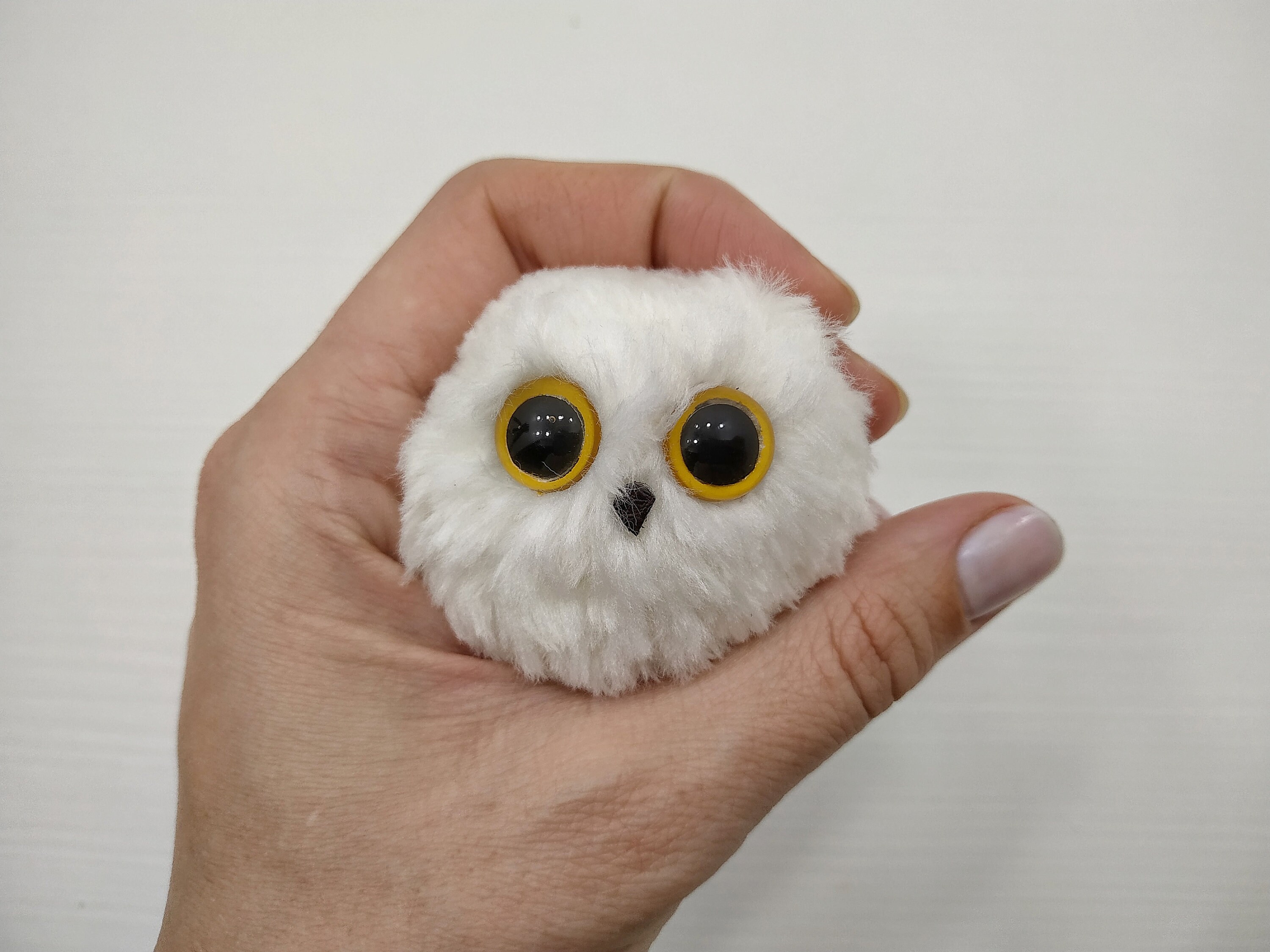 Plush snowy owl. Cute easter owls. Owl stuffed animal. Gift Etsy