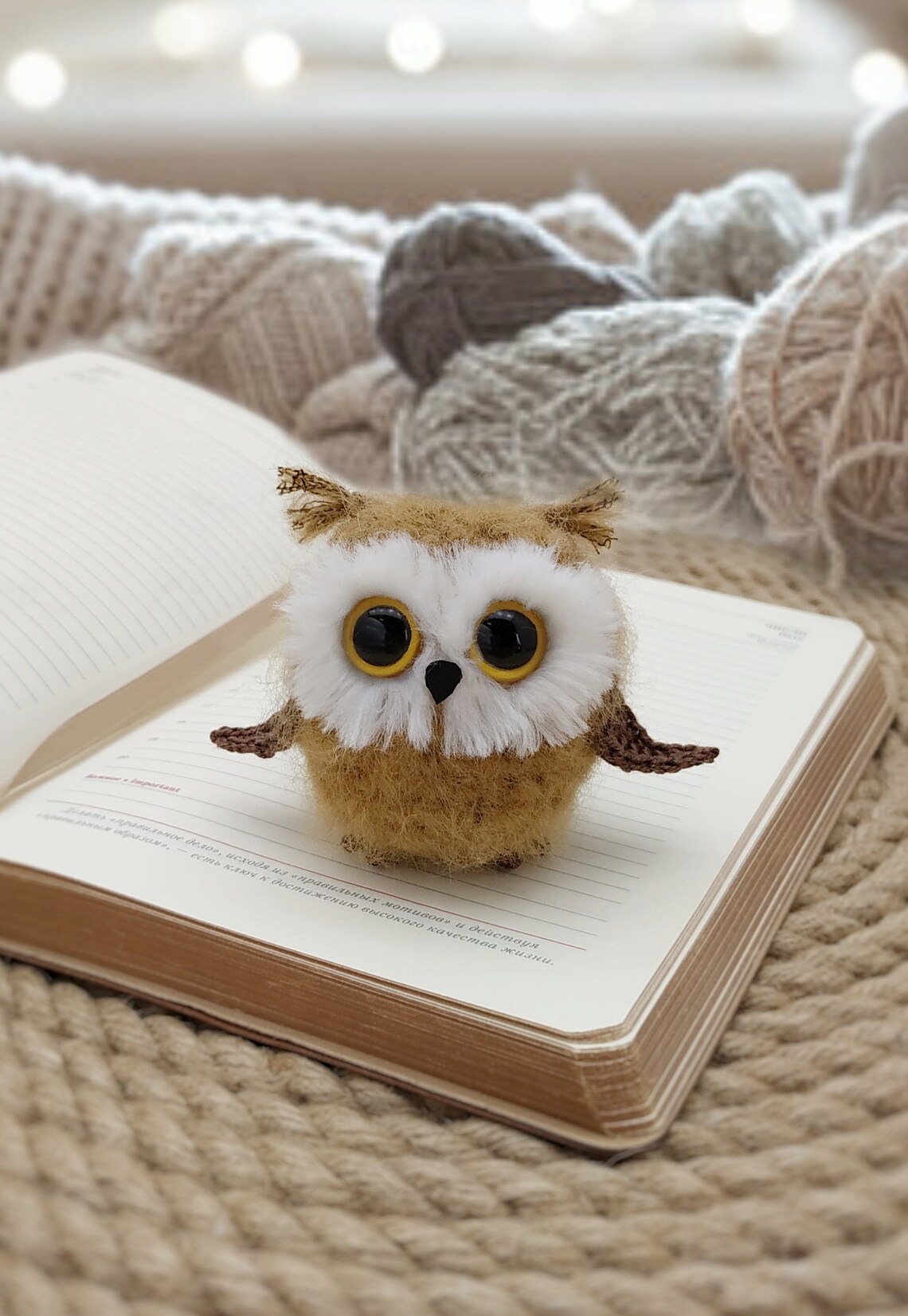 Barn owl custom plush toy cool stuffed animal. Owl figurine is Etsy