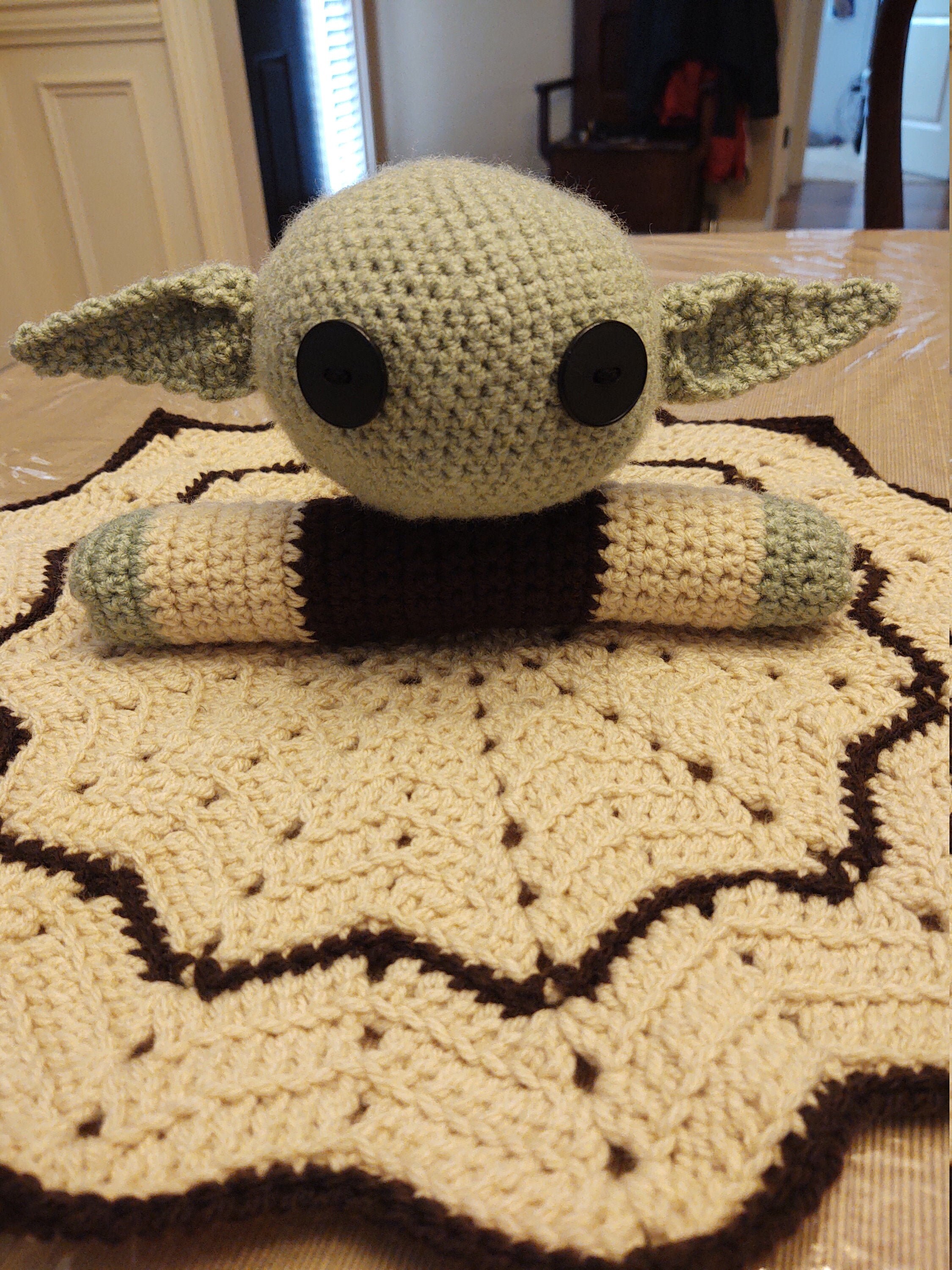 Baby Yoda Lovey Etsy