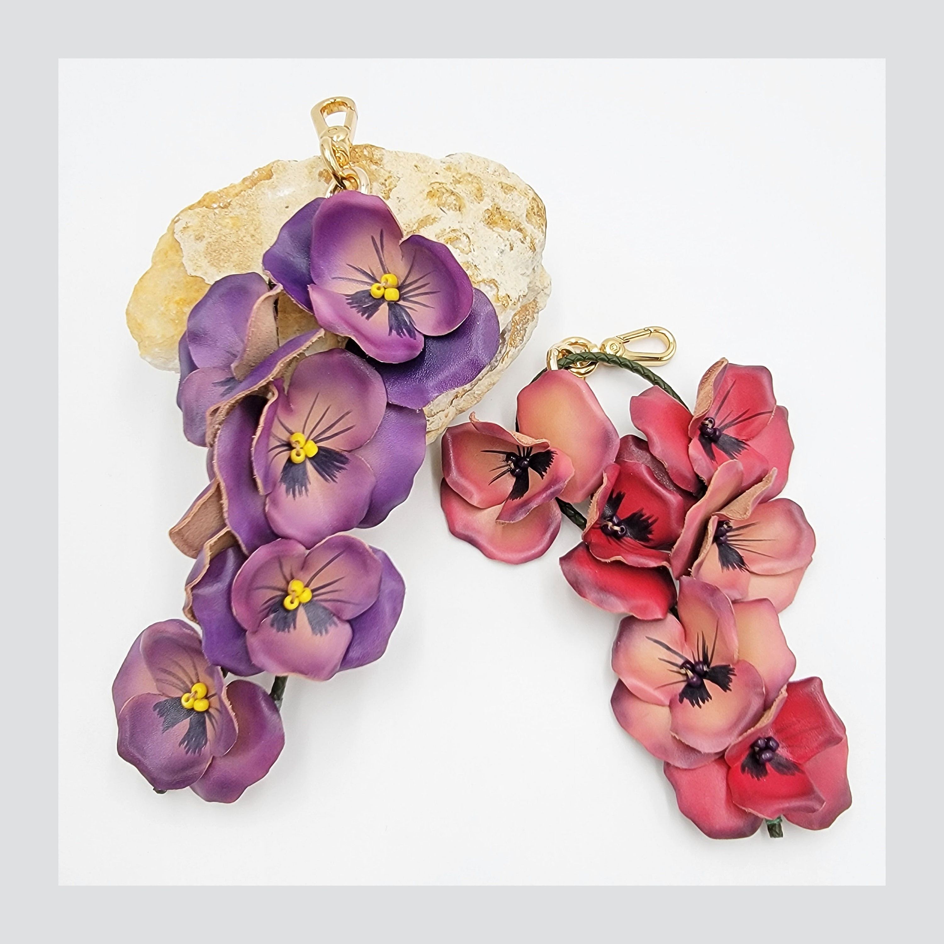 Louis Vuitton Multicolor Pop Flowers Bag Charm / Key Ring