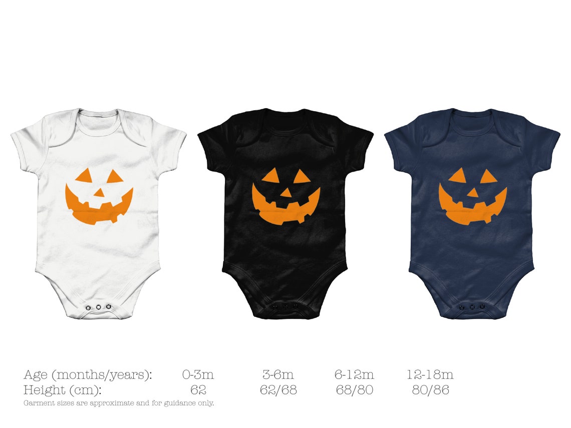 Pumpkin Onesie Baby Grow / Halloween Baby / Baby Onesie / Etsy