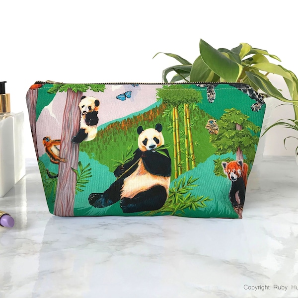 Animali della Cina Cotton Giant Panda Cosmetic Bag / Wash Bag