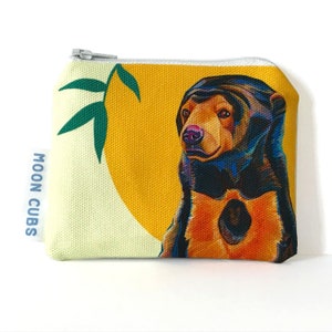 Sun Bear Children’s Coin Purse, Animal Purse, Kids Wallet