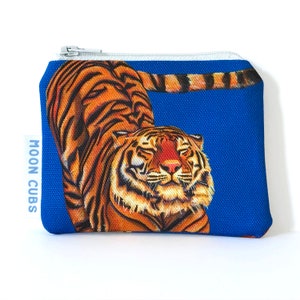 Bolsa de moedas infantil tigre e leopardo, bolsa de animais, carteira infantil