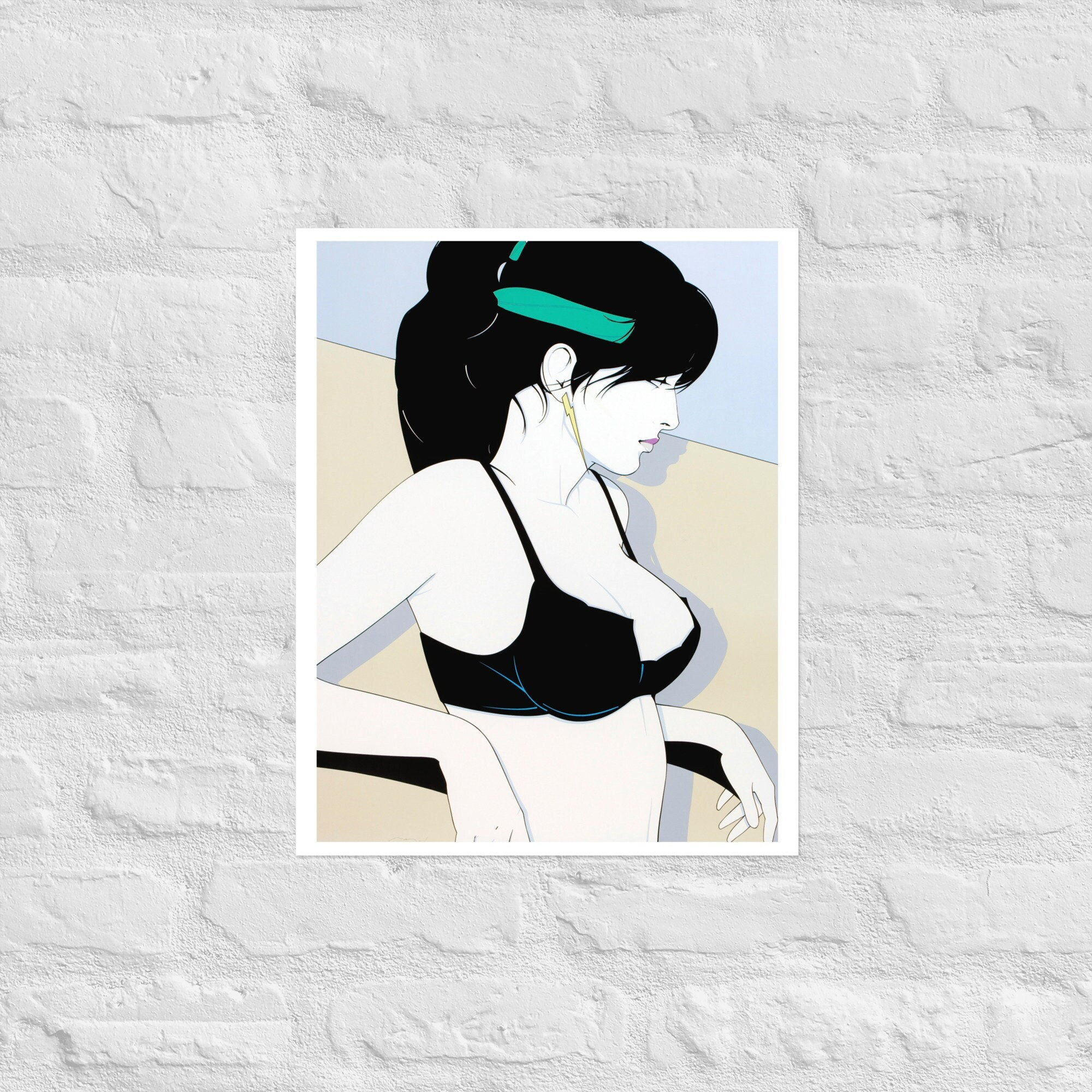 Snake Tattoo Playboy Advisor Final June 1977 by Patrick Nagel. For Sale!,  in SwimmersGirl Art's . FOR SALE A selection Pinup /Comic Original  Paintings, Illustrations and Drawings (.$10000 +) Higher end art.