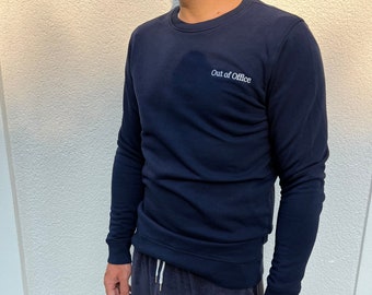 Organic "Out of Office" Sweatshirt unisex - navy blau