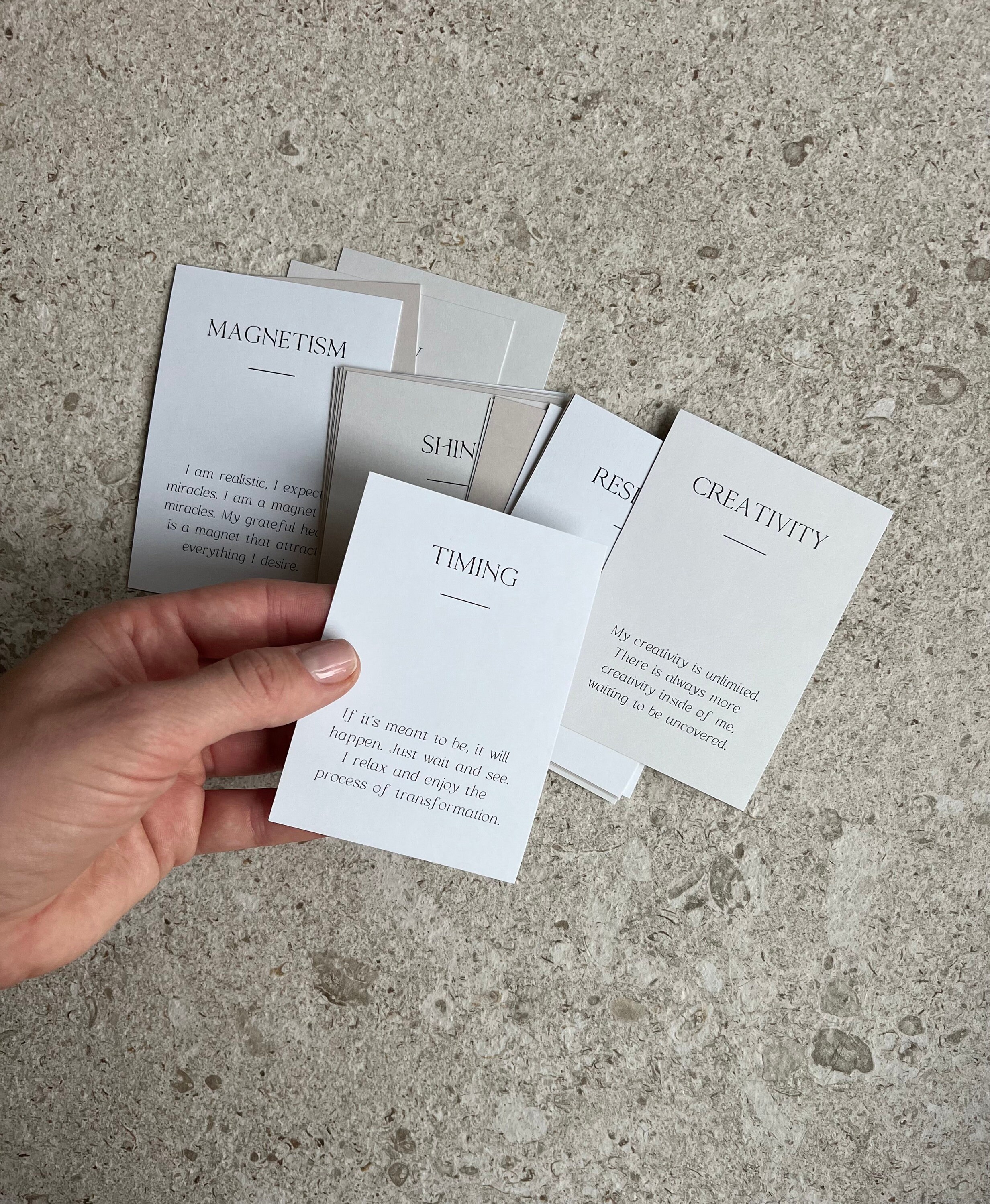 Affirmation Cards Intention Cards Oracle Tarot Deck Spiritual Cards