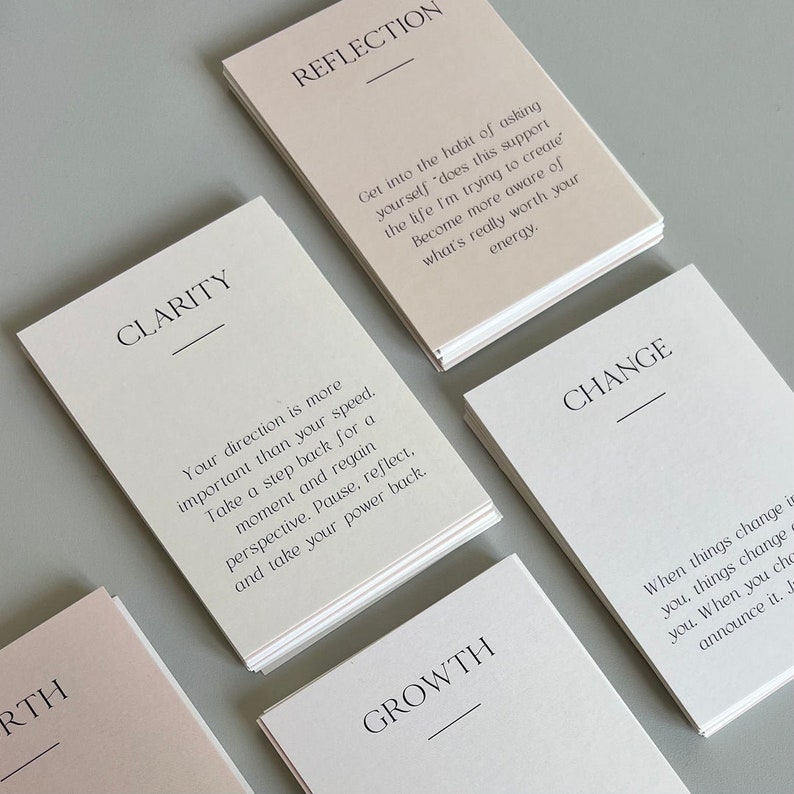 Affirmation Cards Intention Cards Oracle Tarot Deck Spiritual Cards