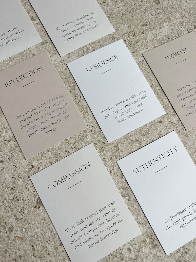 Affirmation Cards Intention Cards Oracle Tarot Deck Spiritual Cards