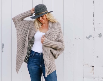 baggy black cardigan
